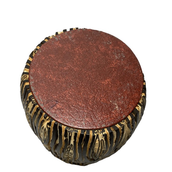 New Zealand Ponga Tree Fern Wood Vase Hand Crafted Mamaku Textured Pattern - Picture 6 of 6